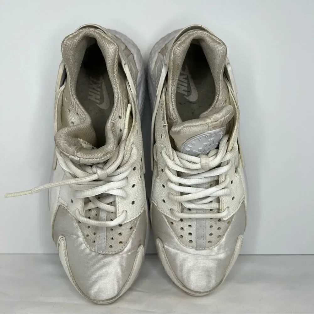 Nike Air Huarache Run Triple White 634835-108‎ Womens 6.5
